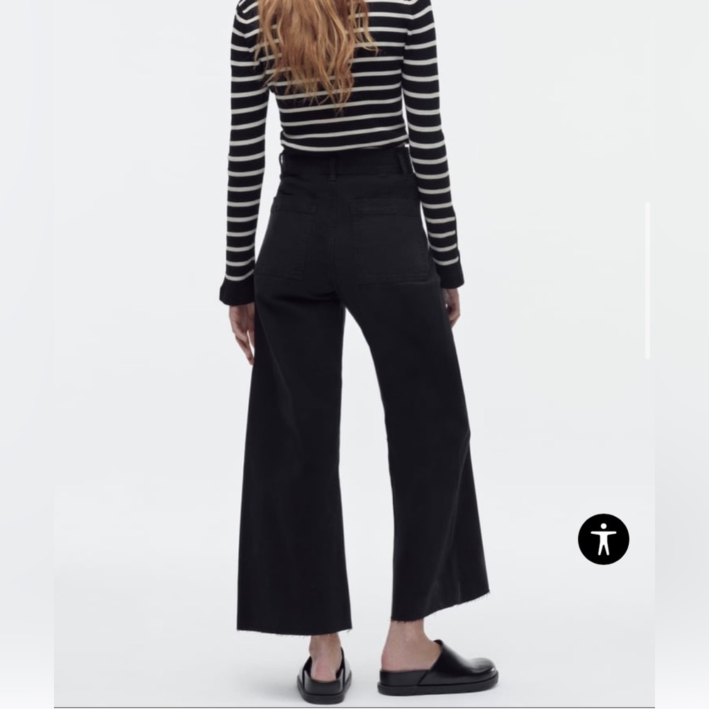 High waisted sailor straight jeans